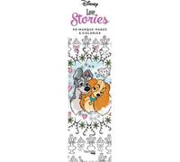 Marque-pages Disney Love stories - 50 marque-pages à colorier - Aurélie Bertrand - Hachette Pratique - Livre-jeu