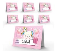 Marque-place anniversaire fille originale - 40 Marques Licorne Table élégante pour événements - marque-places décorations de cérémonie - marque-places pour fêtes de table originales