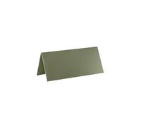 Marque-place chevalet carton rectangle vert Olive/Sauge (x10) REF/3013