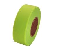 Marque réfléchissante Ruban de signalisation en PVC 10 rouleaux, ruban Non adhésif, banderole fluorescente rayée, marquage des arbres for l'identification extérieure(Fresh Green)