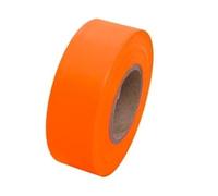 Marque réfléchissante Ruban de signalisation en PVC 10 rouleaux, ruban Non adhésif, banderole fluorescente rayée, marquage des arbres for l'identification extérieure(Orange)