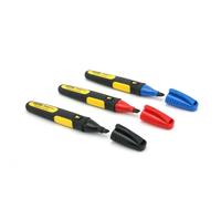 Stanley 0-47-315 FatMax Marqueur 3 couleurs, pointe large biseautee, 3pcs