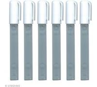 GRAPHIT Fill’It Blister de 6 marqueurs vides pour encres acryliques ou à alcool, peintures acryliques, encre de chine, pointe ogive 4,5mm
