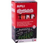 Liquid Chalk Lot de 12 feutres à pointe ronde 5,5 mm Rouge