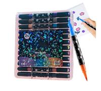 Marqueur à paillettes - Surligneur à double pointe, accessoires de dessin créatif, accessoires pour livres de coloriage, outils d'écriture vifs | salle de ole, bureau, cahier, compagnon