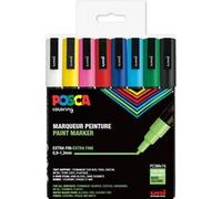 Marqueur à pigment PC-3M, étui de 8, couleurs douces