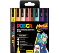 Posca Marqueur À Pigment Pc-3m, Étui De 8 Manga Hero