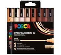 Marqueur à pigment PC-5M, étui de 8, couleurs froides