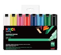 Posca Marqueur à pigment PC-8K Pointe large biseautée Étui de 4