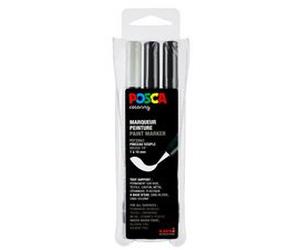 Marqueur à pigment PCF-350, étui de 3, assorti