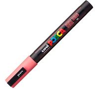Mitsubishi Pencil Marqueur Posca PC3M 186527 - Pointe ogive fine 0,9-1,3 mm - Rose corail