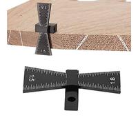 Marqueur à queue d'aronde, gabarit de jauge pour joints de bois, outil de guidage en queue d'aronde, avec échelle 1: 5/1: 8, pour menuiserie menuiserie projets sur bois
