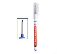 Marqueur à tête profonde de 20 mm de long pour le travail du bois, le métal, le verre, la décoration, la bibliothèque, la position de perçage (bleu)