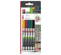 Marqueur acrylique 'Deco Painter mat', blister de 5