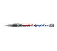 Edding Marqueur acrylique fin 5300 – gris – pointe ronde 1-2 mm, imperméable, 1 feutre