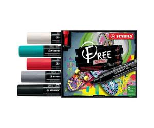 Marqueur Acrylique Free T800 Set Bold 5 Pcs