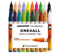 Marqueur acrylique MOLOTOW, ONE4ALL ACRYLIC 127HS boîte de 20, Main Kit II, assorti