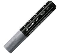 Marqueur acrylique - STABILO FREE T800C -1 marqueur peinture - pointe large biseautée - gris foncé