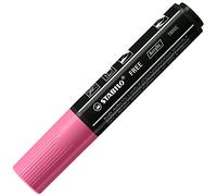 Marqueur acrylique - STABILO FREE T800C -1 marqueur peinture - pointe large biseautée - rose