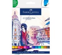FABER-CASTELL Marqueur aquarelle GOLDFABER, étui de 12