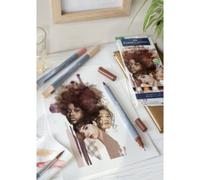 FABER-CASTELL Marqueur aquarelle GOLDFABER, étui Portrait
