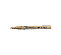 Marqueur artline permanent pointe large biseautée 2.5mm tous supports corps métal encre pigmentée résiste eau couleur or