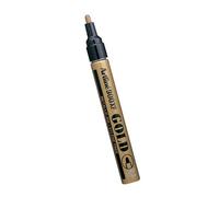 Marqueur artline permanent pointe moyenne conique 2.3mm tous supports corps métal encre pigmentée résiste eau couleur or