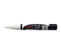 Uni-Ball Marqueur craie effaçable Chalk pointe ogive 0,9-1,3 mm blanc - Pochette de 4