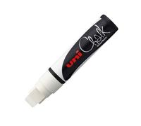 Mitsubishi Pencil – Marqueur craie UNI Chalk PWE-17K – Pointe biseautée 15 mm – Blanc