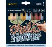 Marqueur craie, épaisseur : 2-6 mm, couleurs terre, 8 pcs.
