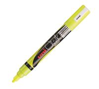 Marqueur craie liquide chalk Uni-Ball pointe ogive 1,8 à 2,5 mm - jaune