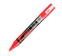 Marqueur craie liquide chalk Uni-Ball pointe ogive 1,8 à 2,5 mm - rouge