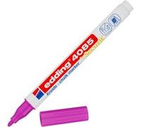 Edding 4085 Marqueur craie liquide - rose - 1 feutre craie liquide - pointe ronde 1-2mm - feutre craie effacable pour écrire sur les vitres,le verre - feutre craie ardoise aux couleurs opaques