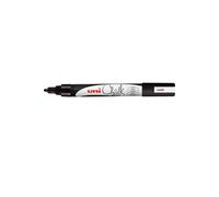 uni-ball 186299 - Marqueur pour fenêtres et craie UNI CHALK PWE-5M, 1,8-2,5 mm, pointe ogive, noir