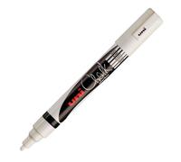 Marqueur craie Uni-Ball Chalk pointe ogive moyenne 1,8 à 2,5 mm - blanc