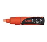 Uni-Ball - Marqueurs pour vitres et craie UNI CHALK PWE-8K vert fluo | Marqueurs fluorescents à pointe biseautée de 8 mm pour fenêtres, tableaux et miroirs