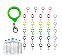 Marqueur de bouteille d'eau | Breloque tendance anti-perte et résistant aux rayures | Anneaux d'identification de parapluie en silicone | pour sac à gobelet, clés, salle de classe, salle de sport