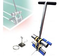 Marqueur de ligne réglable de 4 à 28 cm d'espacement et de 80 cm de hauteur avec kit de cercle pour parking, rayures et aires de jeux