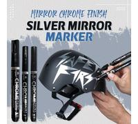 Marqueur De Peinture Miroir En Argent, Finition Chromée, Résistant Aux Uv, Fournitures Pour Étudiants, Accessoires De Stylo Artisanal