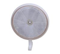 Marqueur De Voie De Circulation Réflexif Double Côté Rond,blanc | conception en plastique PP, réflexion, visibilité faible lumière, voies et voies de circulation, environnements industriels