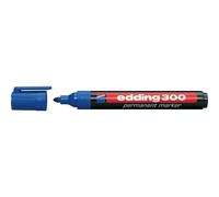 Marqueur Edding 300 Bleu Noir Pointe 1,5-3 mm Lot 10