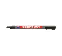 Edding Marqueur pour tableau blanc 361 (4-361001) Noir - Pointe 1 mm effaçable