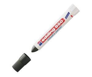 Marqueur Edding craie industrielle pointe ogive 10 mm - noir