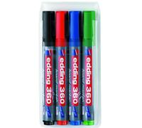 Marqueur Edding pour tableau blanc 360, rechargeable, set de 4 couleurs