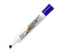Marqueur effaçable Bic Velleda 1791 pointe biseautée de 3,3 à 4,6 mm - bleu