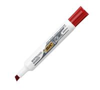 Marqueur effaçable Bic Velleda 1791 pointe biseautée de 3,3 à 4,6 mm - rouge