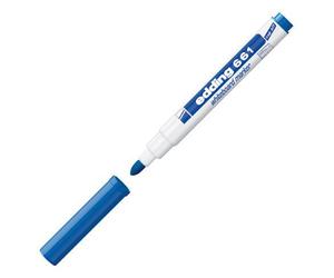 Marqueur effaçable Edding E661 pointe ogive 1 à 2 mm bleu
