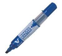 Marqueur effaçable rechargeable Pilot V Board Master Begreen pointe biseautée 6 mm - Bleu