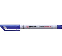 Marqueur effaçable- STABILO OHPen - 1 marqueur pointe moyenne 0,7 mm - bleu