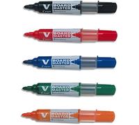 PILOT 30015 Marqueur V Board Master pointe Ogive Tracé 2 mm Rechargeable encre Liquide Base Alcools Vives Pochette de 5 unités